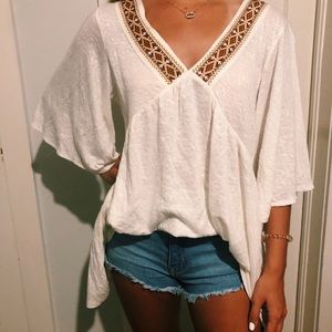 Boho White Wild Pearl Top